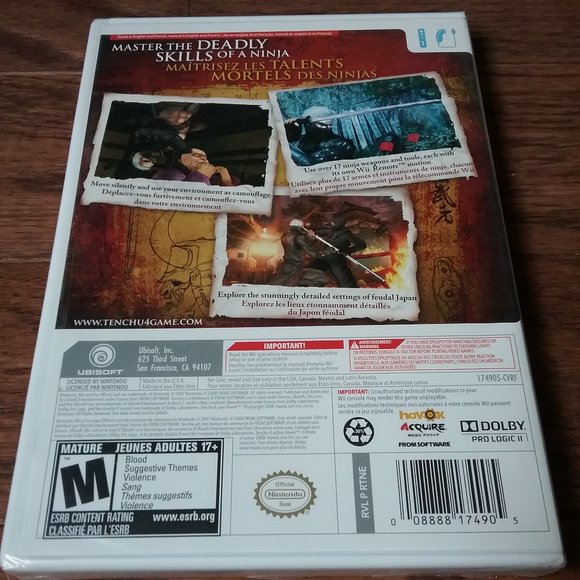 Tenchu Shadow Assassins (Nintendo Wii, 2009) Brand New & Sealed - Picture 2 of 2